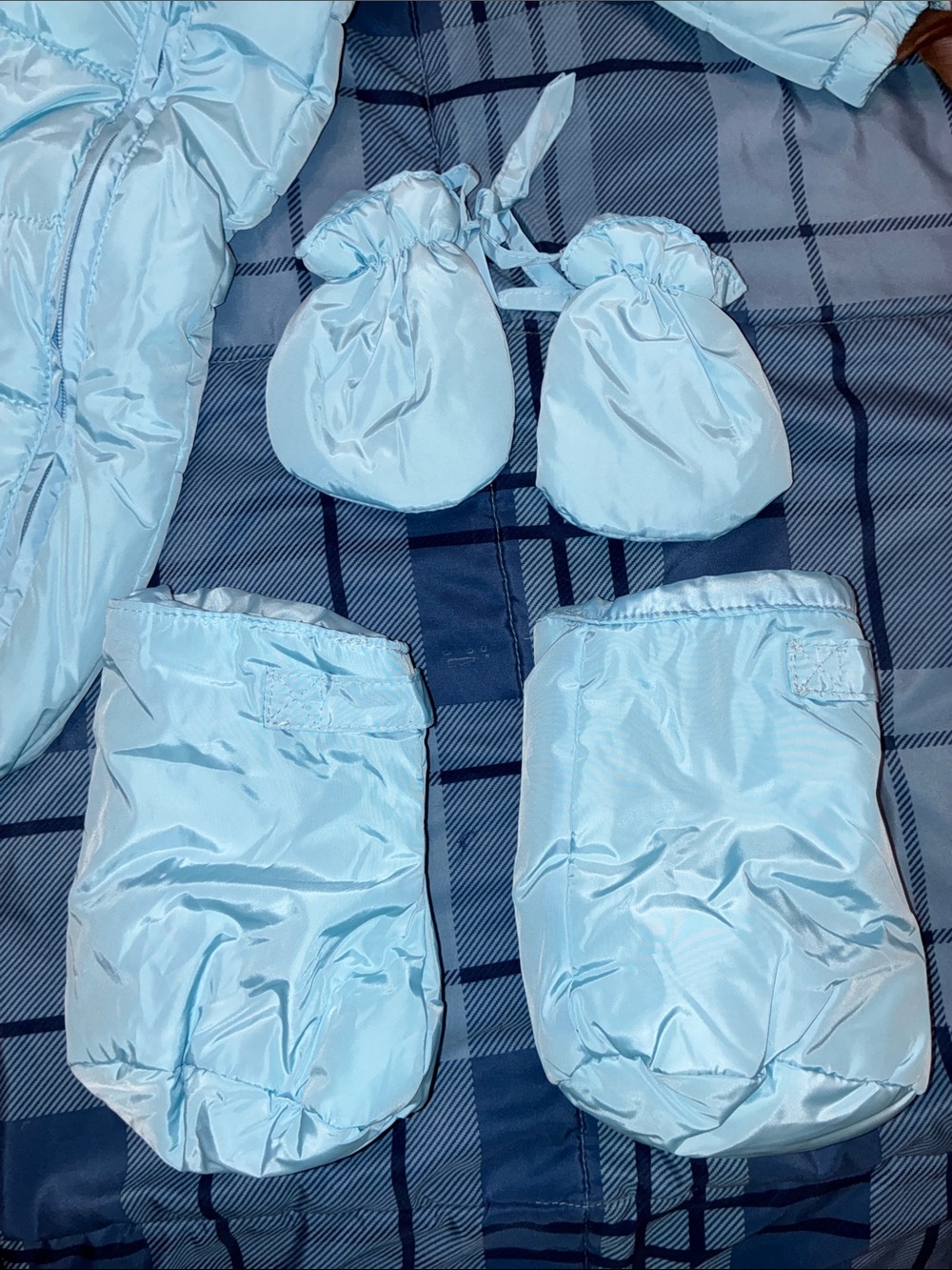 NWT mud kingdom, infant snowsuit size 6 to 12 months Baby blue - Picture 13 of 13